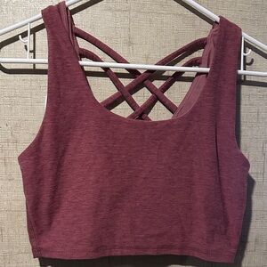 Women's Muscle Tee in Burgundy